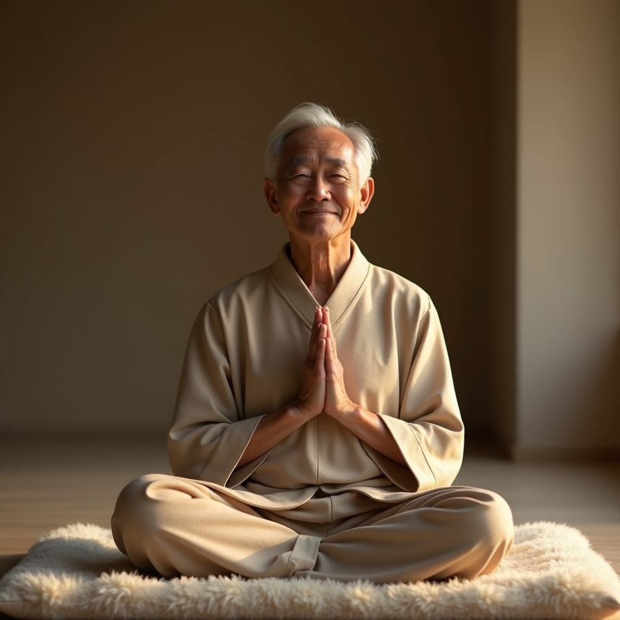 kakesoln perustaja meditoimassa